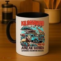 Kilimanjaro African Safari Animals Theme Park Attraction Coffee Mug thumb 4