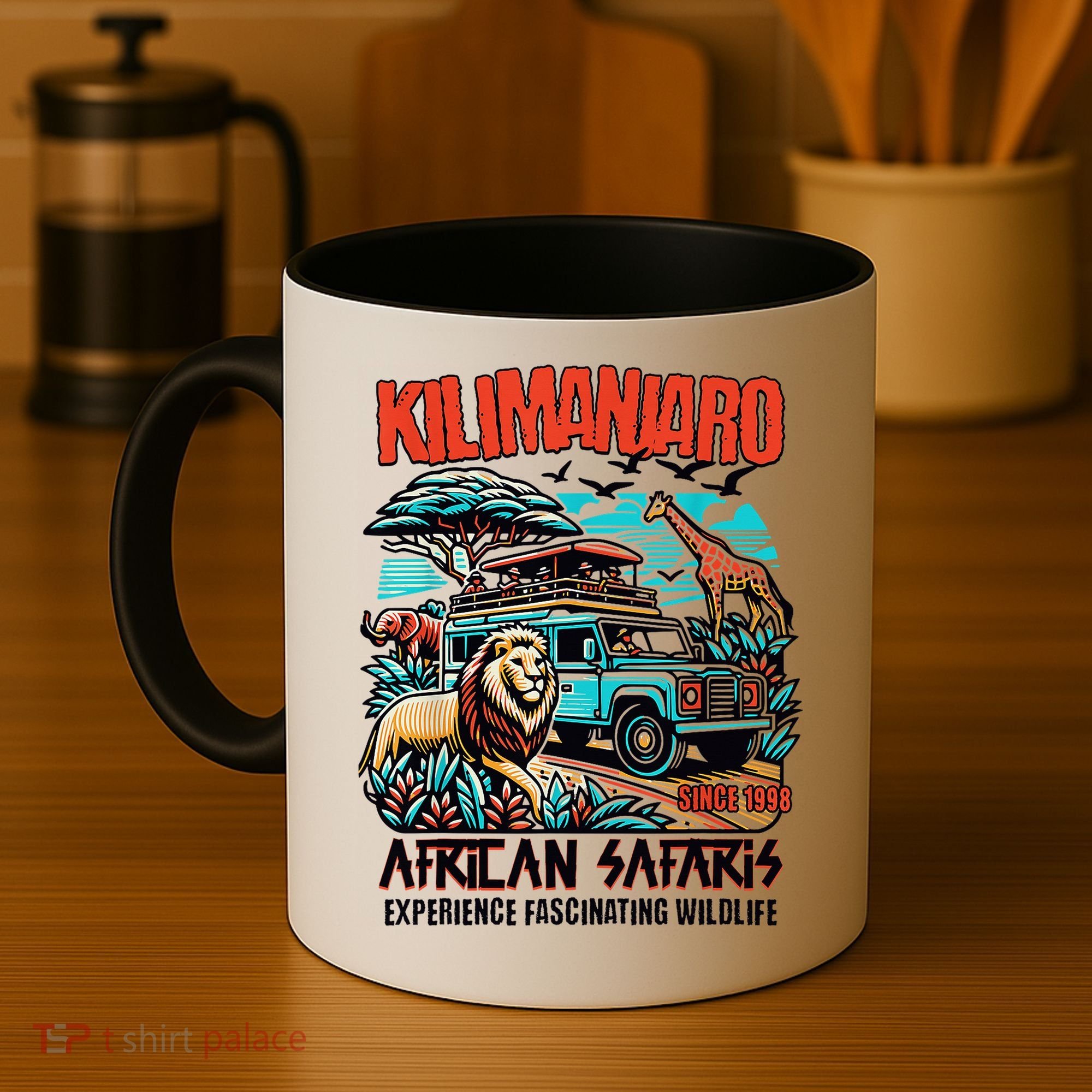 Kilimanjaro African Safari Animals Theme Park Attraction Coffee Mug