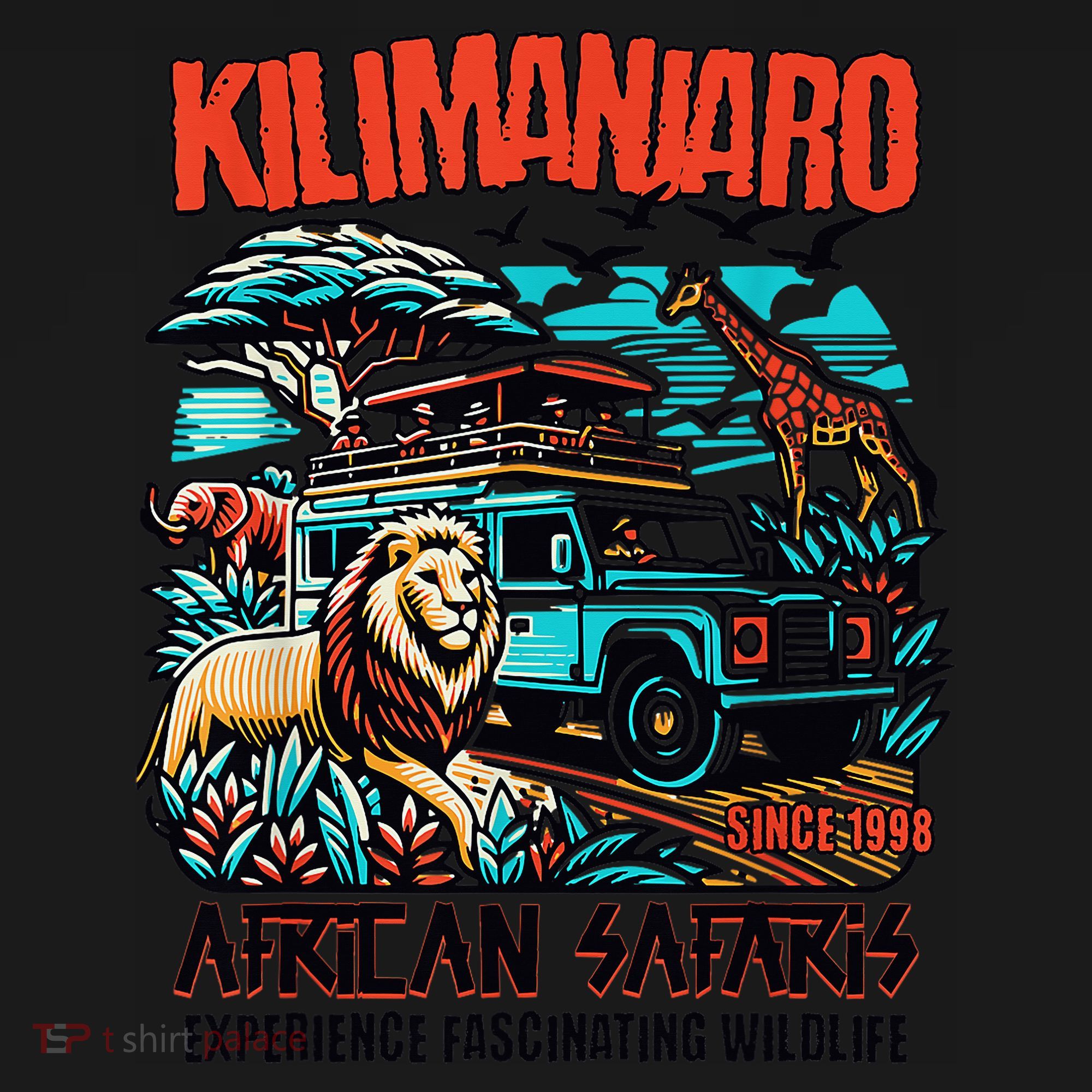 Kilimanjaro African Safari Animals Theme Park Attraction Women's Hoodie