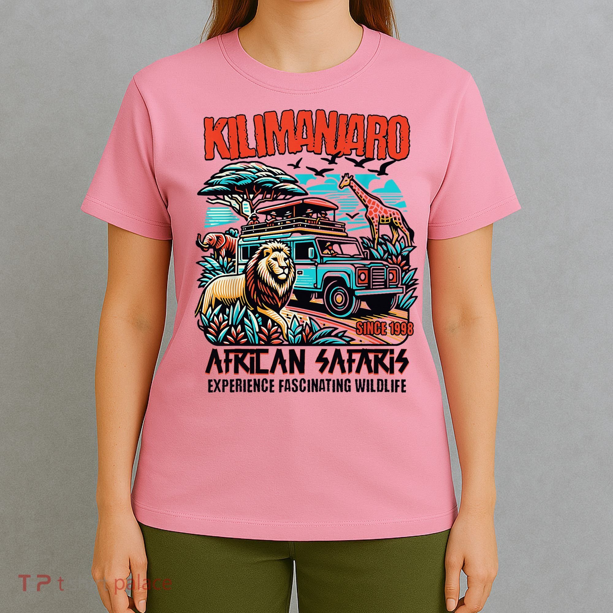 Kilimanjaro African Safari Animals Theme Park Attraction T-Shirt