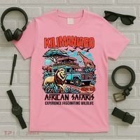 Kilimanjaro African Safari Animals Theme Park Attraction T-Shirt thumb 5