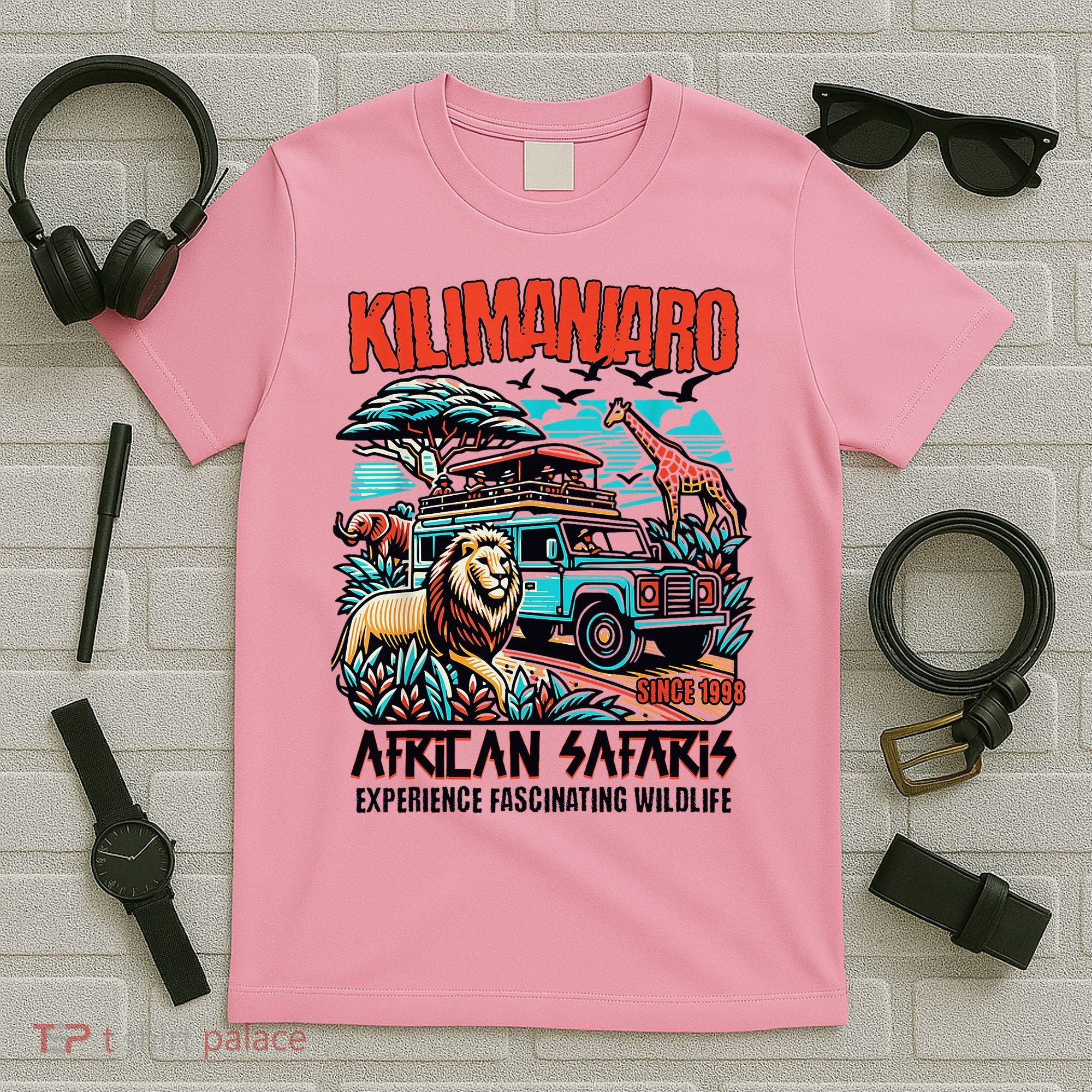 Kilimanjaro African Safari Animals Theme Park Attraction T-Shirt