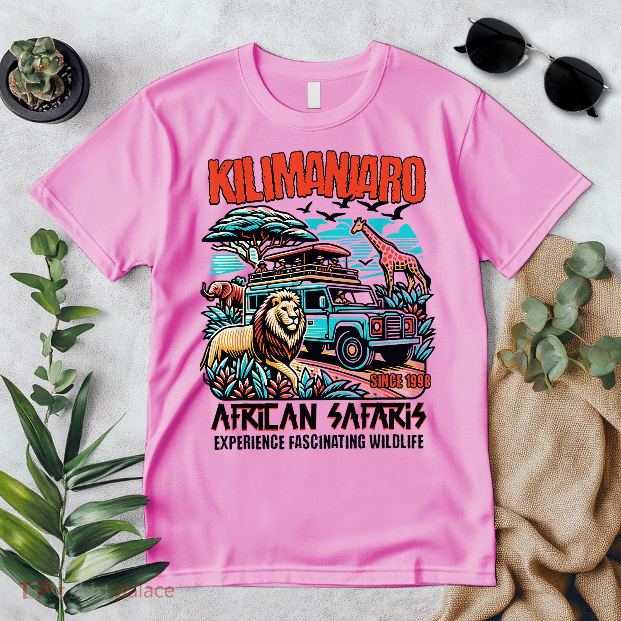 Kilimanjaro African Safari Animals Theme Park Attraction Premium T-Shirt