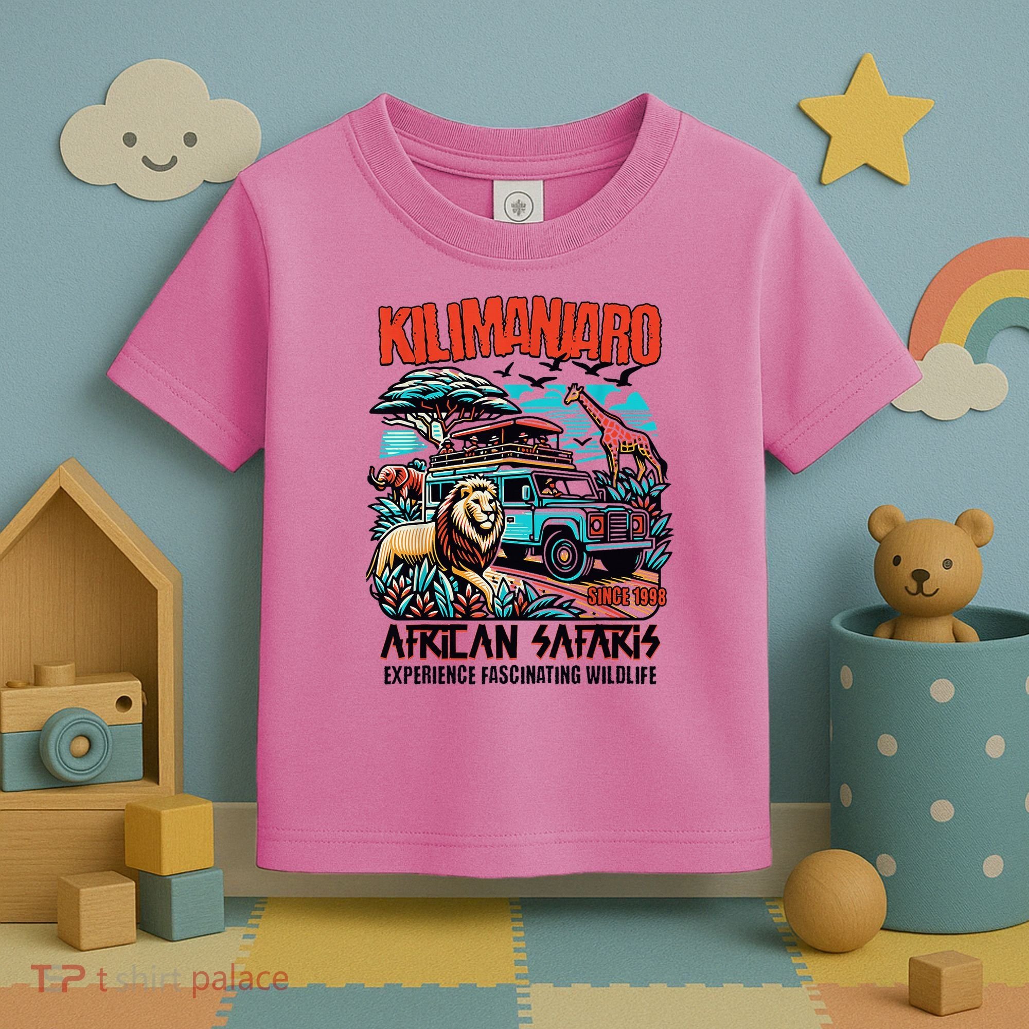 Kilimanjaro African Safari Animals Theme Park Attraction Toddler T-Shirt