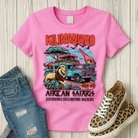 Kilimanjaro African Safari Animals Theme Park Attraction Women's T-Shirt thumb 3