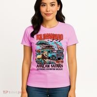 Kilimanjaro African Safari Animals Theme Park Attraction Women's T-Shirt thumb 4