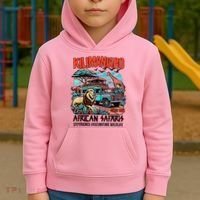 Kilimanjaro African Safari Animals Theme Park Attraction Kids Hoodie thumb 2