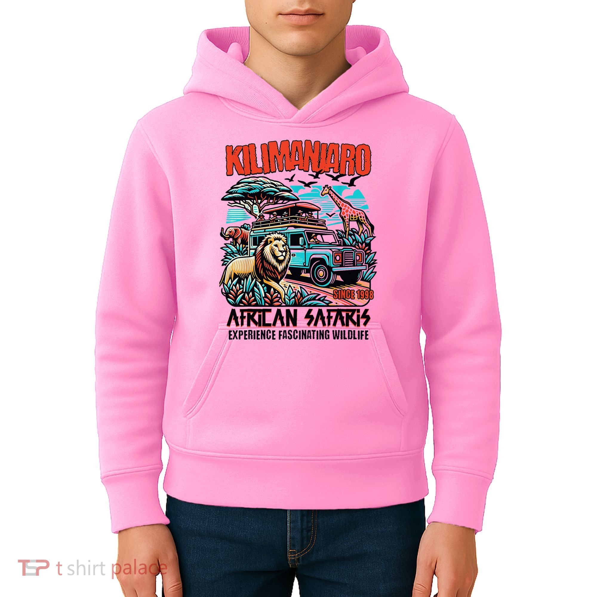 Kilimanjaro African Safari Animals Theme Park Attraction Kids Hoodie