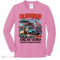 Kilimanjaro African Safari Animals Theme Park Attraction Kids Long Sleeve Shirt thumb 0