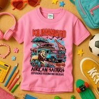 Kilimanjaro African Safari Animals Theme Park Attraction Kids T-Shirt thumb 3