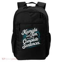 Kamala And Tim You Had Me At Complete Sentences Backpack thumb 0