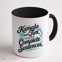 Kamala And Tim You Had Me At Complete Sentences Coffee Mug thumb 1