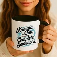 Kamala And Tim You Had Me At Complete Sentences Coffee Mug thumb 3
