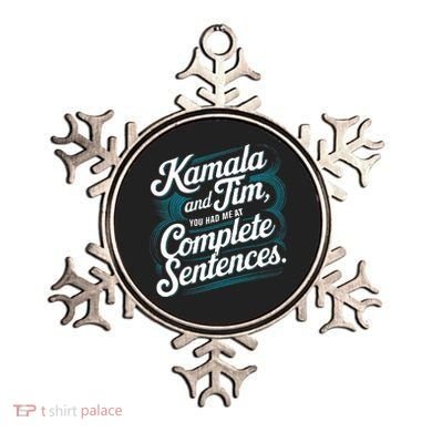Kamala And Tim You Had Me At Complete Sentences Ornament