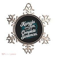 Kamala And Tim You Had Me At Complete Sentences Ornament thumb 0