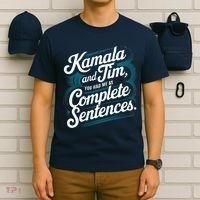 Kamala And Tim You Had Me At Complete Sentences T-Shirt thumb 6