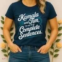 Kamala And Tim You Had Me At Complete Sentences Women's T-Shirt thumb 2