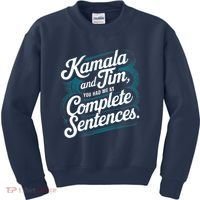 Kamala And Tim You Had Me At Complete Sentences Kids Sweatshirt thumb 0