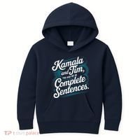 Kamala And Tim You Had Me At Complete Sentences Kids Hoodie thumb 0