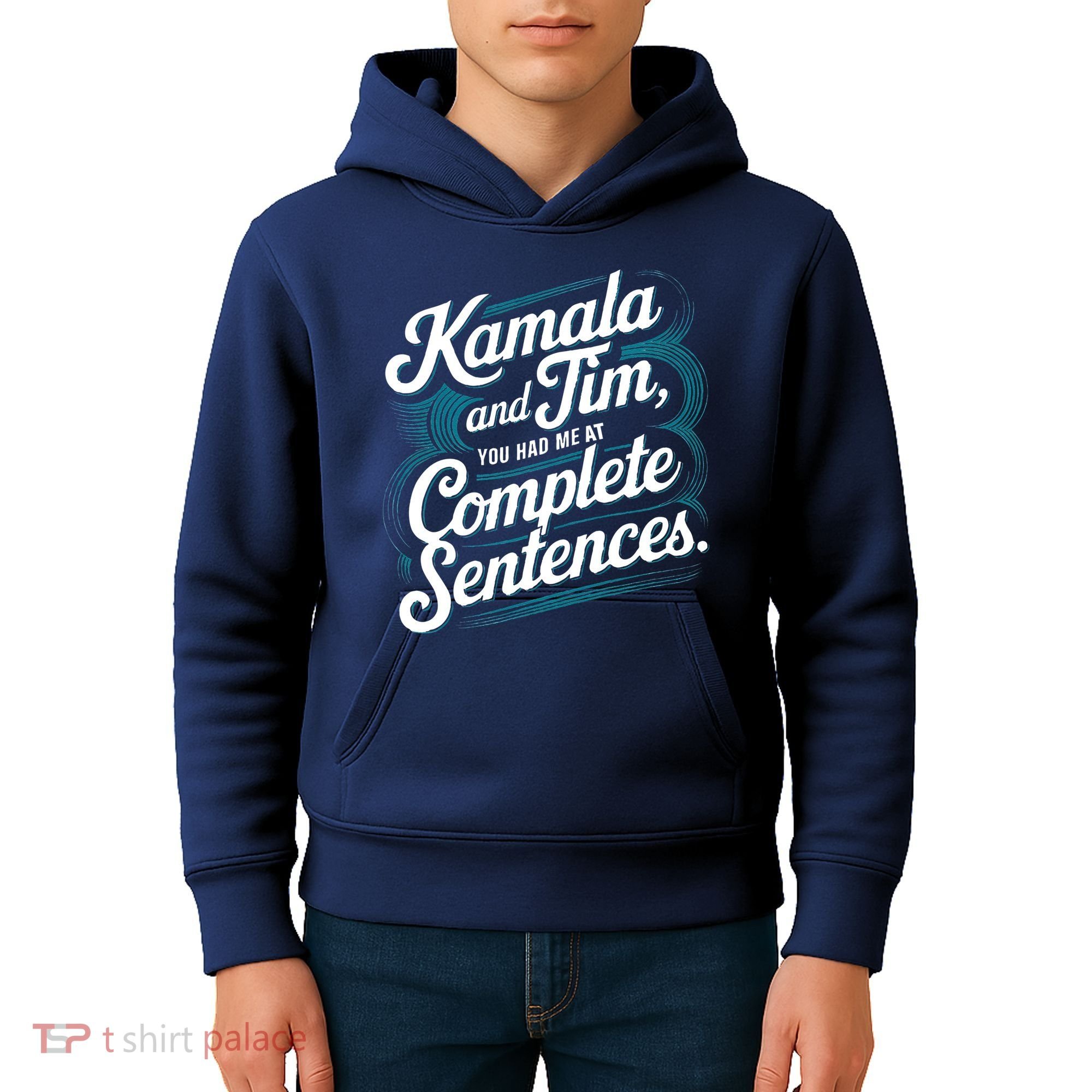 Kamala And Tim You Had Me At Complete Sentences Kids Hoodie