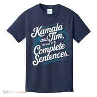 Kamala And Tim You Had Me At Complete Sentences Kids T-Shirt thumb 0