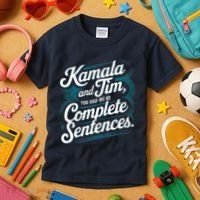 Kamala And Tim You Had Me At Complete Sentences Kids T-Shirt thumb 3