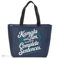 Kamala And Tim You Had Me At Complete Sentences Tote Bag thumb 0
