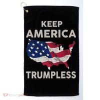 KEEP AMERICA TRUMPLESS Golf Towel thumb 0