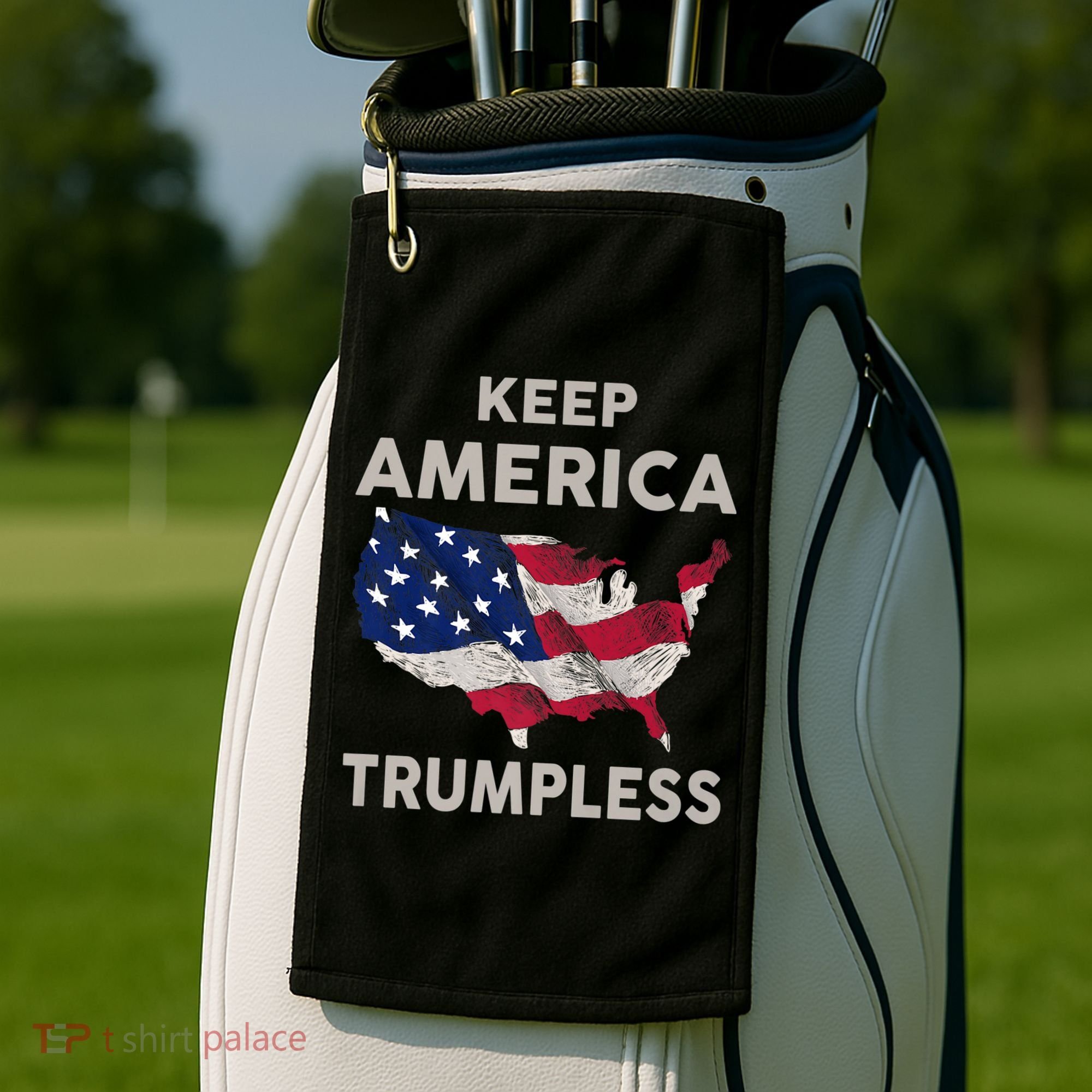 KEEP AMERICA TRUMPLESS Golf Towel