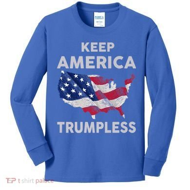 KEEP AMERICA TRUMPLESS Kids Long Sleeve Shirt