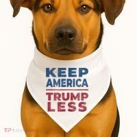 Keep America Trumpless America Election USA-Made Doggie Bandana thumb 1