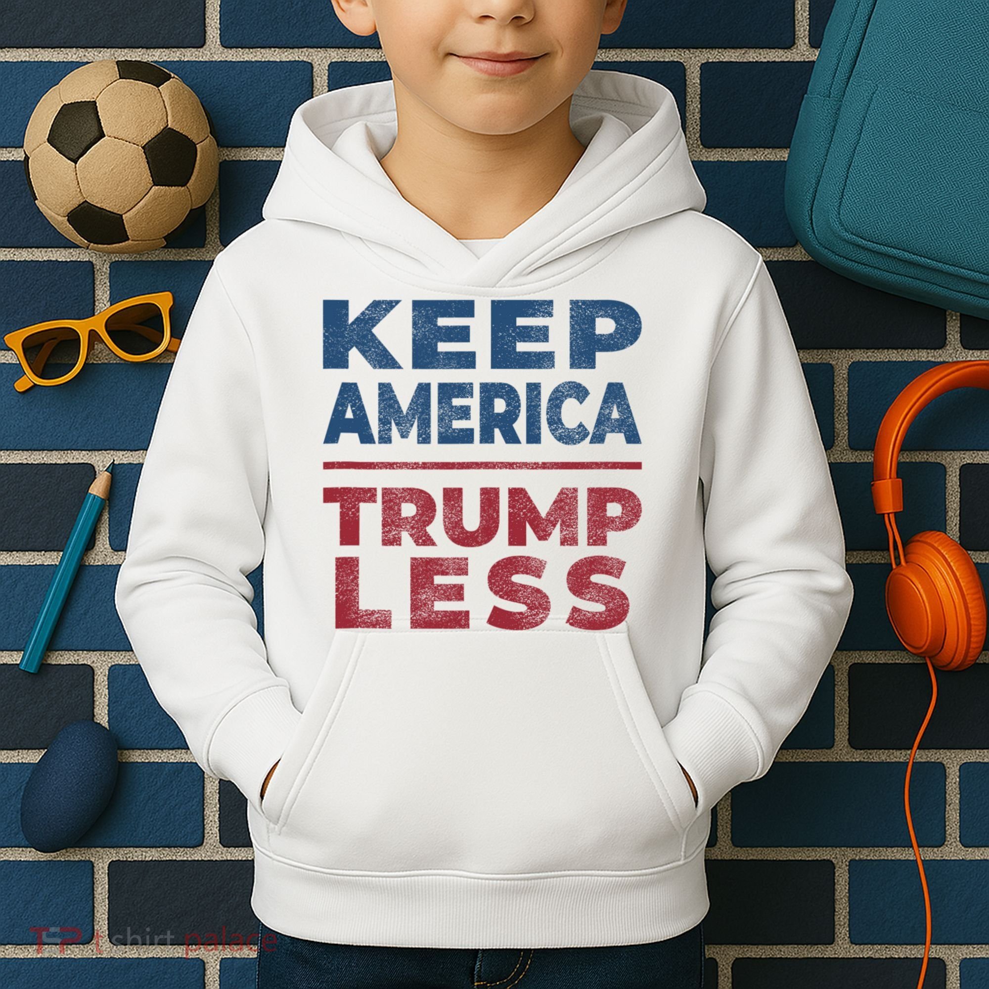Keep America Trumpless America Election Kids Hoodie