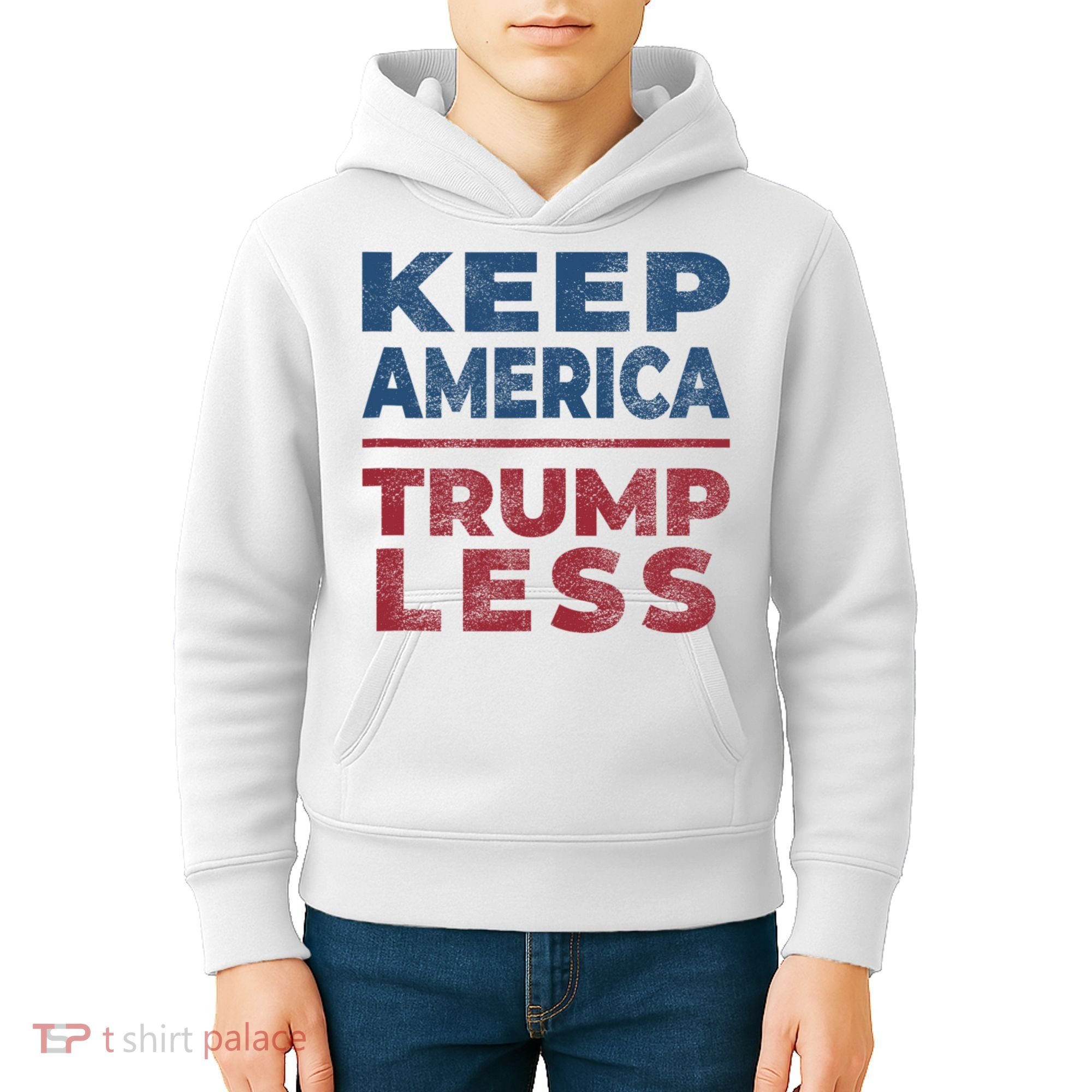 Keep America Trumpless America Election Kids Hoodie