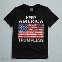 Keep America Trumpless Vintage Distressed American Flag T-Shirt thumb 5