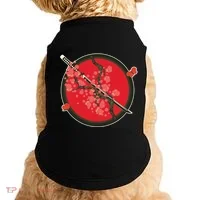 Katana Cherry Blossoms Doggie Tank thumb 0