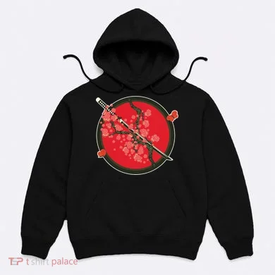 Katana Cherry Blossoms Hoodie