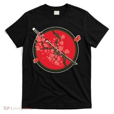 Katana Cherry Blossoms T-Shirt