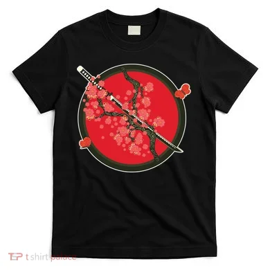 Katana Cherry Blossoms T-Shirt