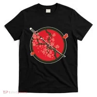 Katana Cherry Blossoms T-Shirt thumb 0