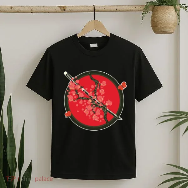 Katana Cherry Blossoms T-Shirt