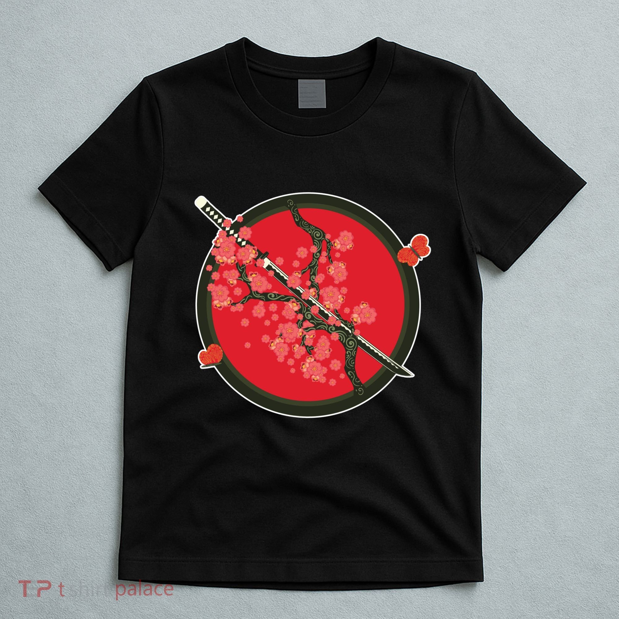 Katana Cherry Blossoms T-Shirt
