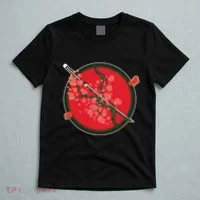Katana Cherry Blossoms T-Shirt thumb 5