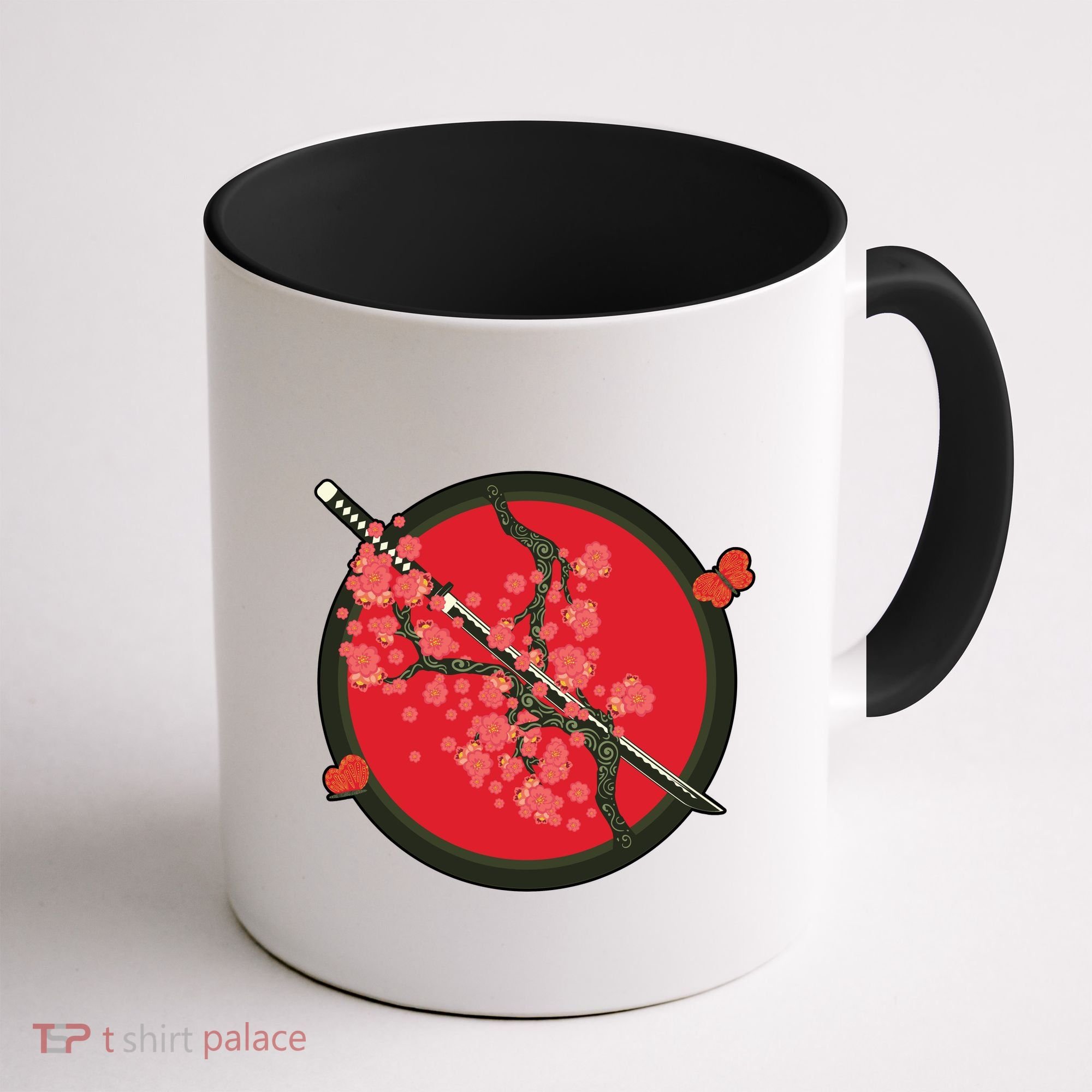 Katana Cherry Blossoms Coffee Mug