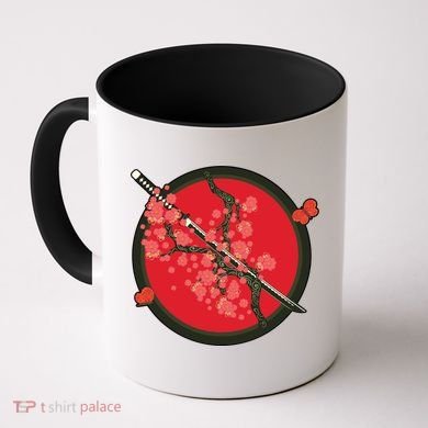 Katana Cherry Blossoms Coffee Mug