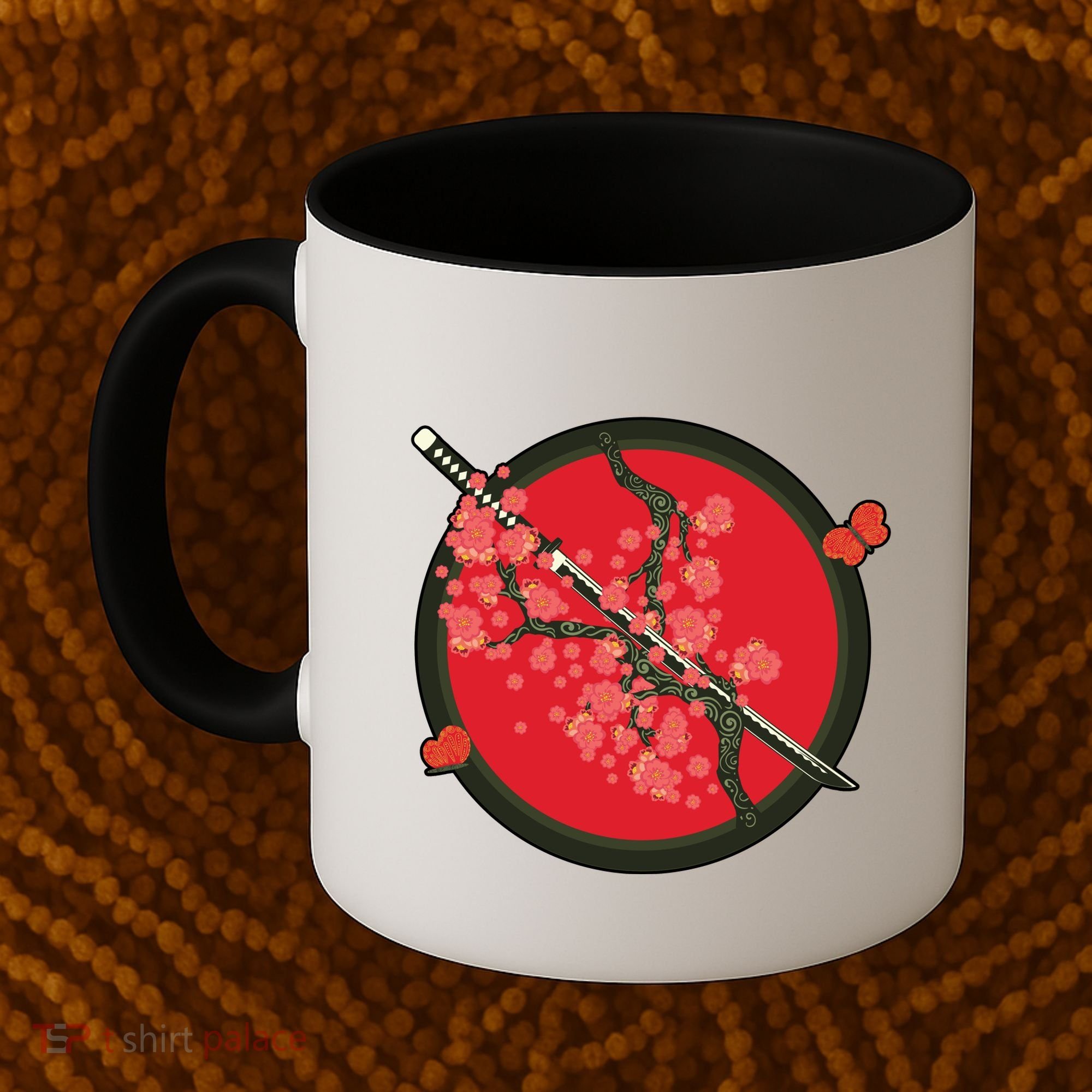 Katana Cherry Blossoms Coffee Mug