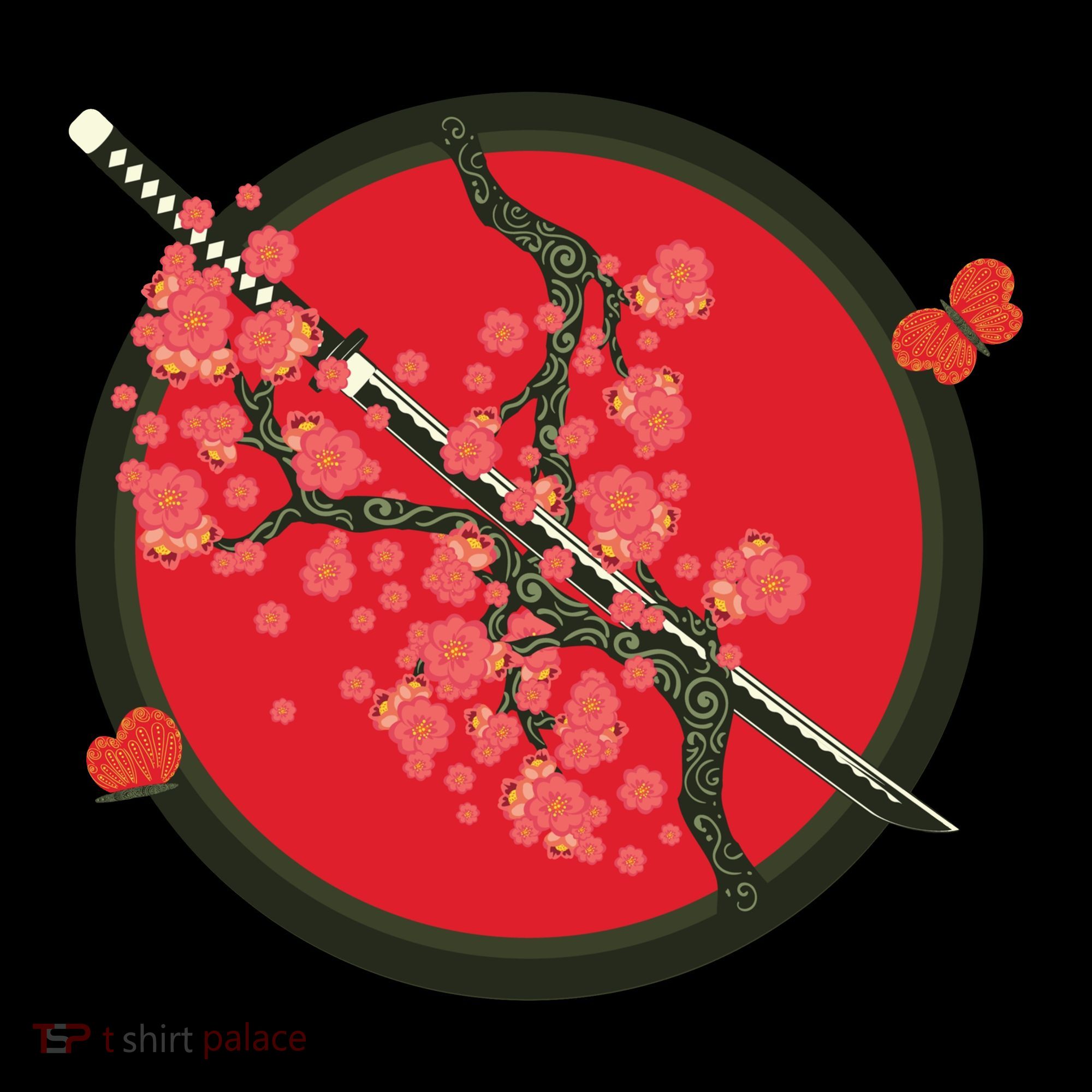 Katana Cherry Blossoms Coffee Mug