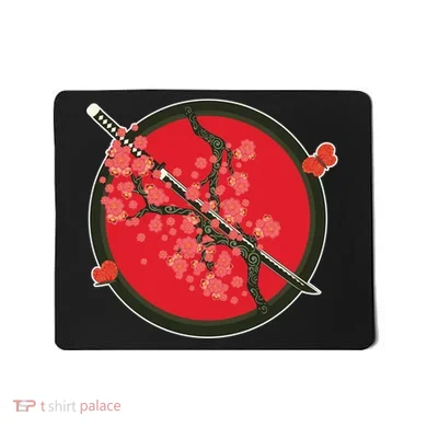 Katana Cherry Blossoms Mousepad