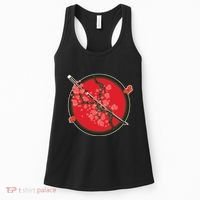 Katana Cherry Blossoms Women's Tank Top thumb 0