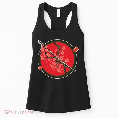 Katana Cherry Blossoms Women's Tank Top