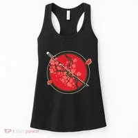 Katana Cherry Blossoms Women's Tank Top thumb 0